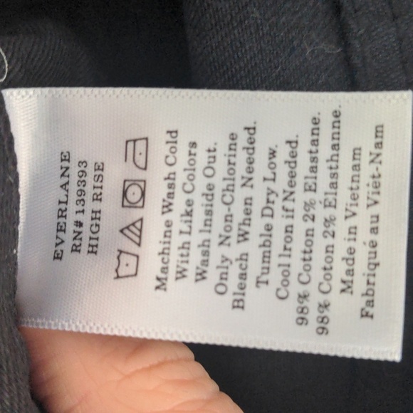 EVERLANE The High Rise Skinny Ankle Jean in Black NEW 30 - Picture 7 of 7